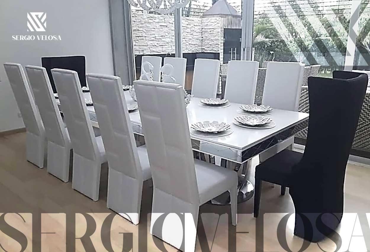 Mesa de comedor moderna y elegante