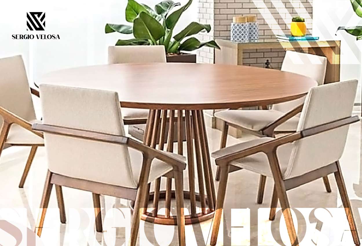 Mesa de comedor redonda